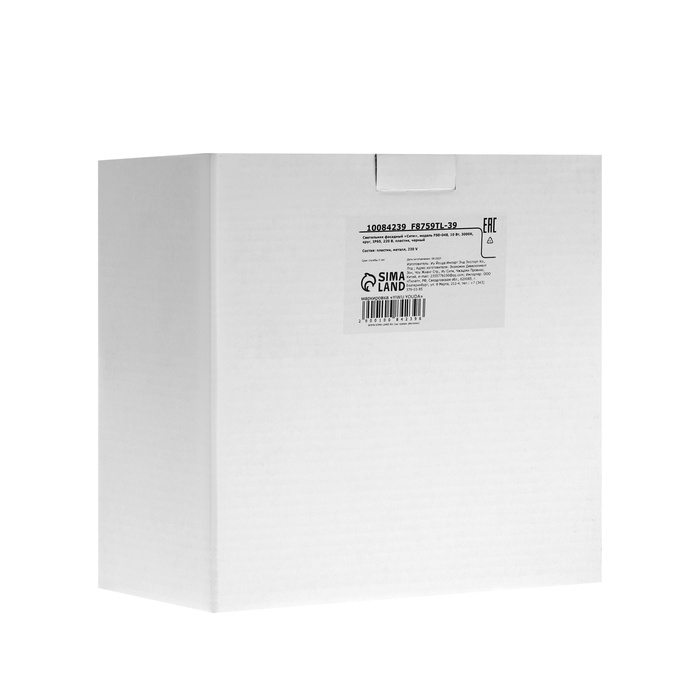 Светильник фасадный «Сити», FSD-048, 10 Вт, 3000К, круг, IP65, 220 В, пластик, черный Светильник фасадный «Сити», FSD-048, 10 Вт, 3000К, круг, IP65, 220 В, пластик, черный