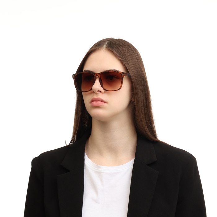 Очки солнцезащитные Очки солнцезащитные "OneSun", uv 400, дужка 14.5 см, ширина 14.5 см, 5 х 6 см, флекс-дужки