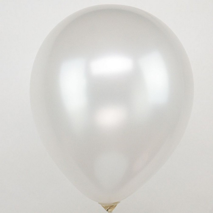 Шар латексный 12 Шар латексный 12", пастель, набор 50 шт., белый, золото, чёрный МИКС