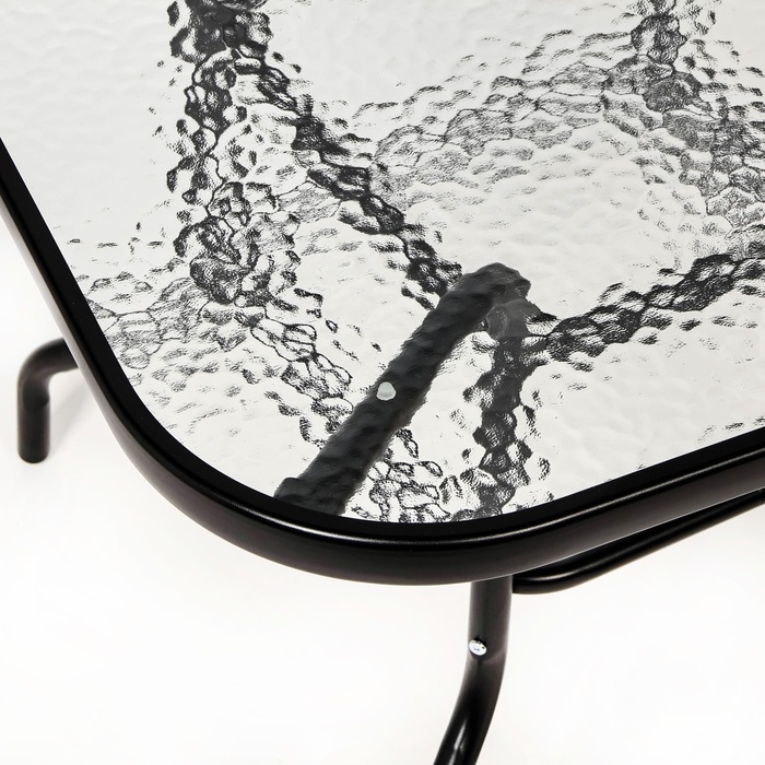 Набор садовой мебели: Стол квадратный 80 х 80 х 73 см и 2 стула коричневого цвета Набор садовой мебели: Стол квадратный 80 х 80 х 73 см и 2 стула коричневого цвета