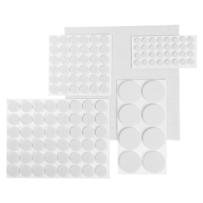 Набор накладок мебельных, 125 шт., d=0,9; d=1,5; d=2; d=3,8; 20х20, цвет белый Набор накладок мебельных, 125 шт., d=0,9; d=1,5; d=2; d=3,8; 20х20, цвет белый