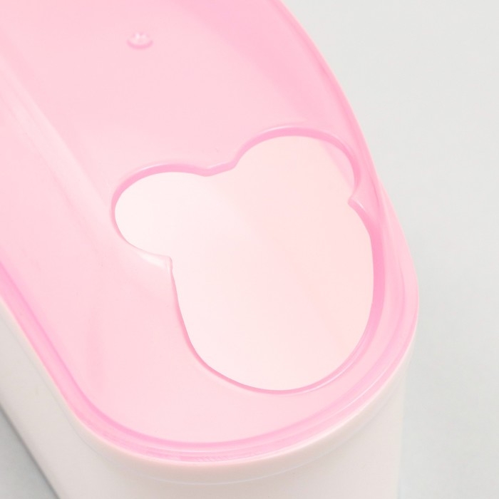 Туалет-туннель с лопаткой для грызунов Туалет-туннель с лопаткой для грызунов "Пижон", 14,5 х 7 х 7 см, розовый