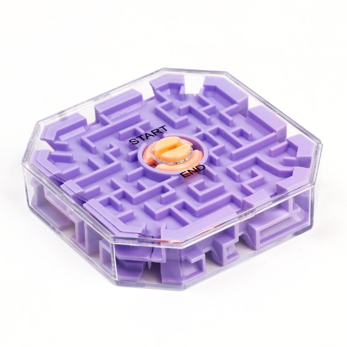 Головоломка лабиринт с шариком «Думай головой», МИКС Головоломка лабиринт с шариком «Думай головой», МИКС