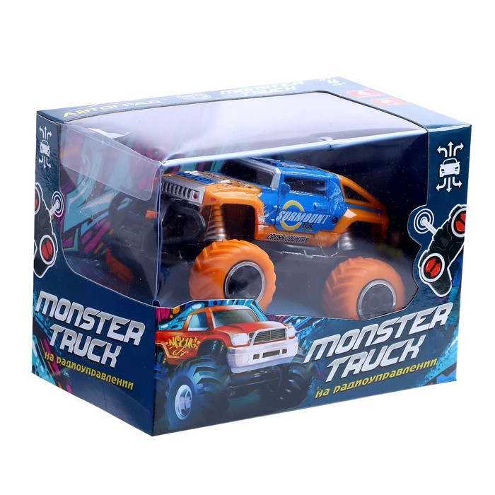 Джип радиоуправляемый «Граффити», работает от батареек, цвет оранжевый Джип радиоуправляемый «Граффити», работает от батареек, цвет оранжевый