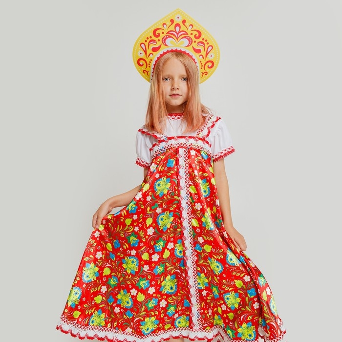 Карнавальный кокошник «Царица» из фетра Карнавальный кокошник «Царица» из фетра