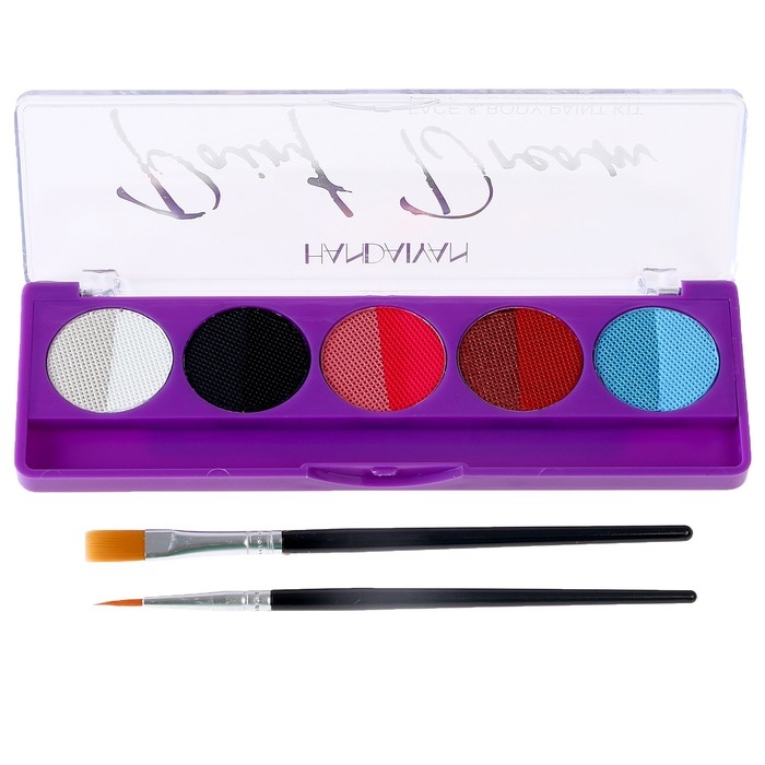 Аквагрим для лица и тела, кисточка, 10 цветов Аквагрим для лица и тела, кисточка, 10 цветов