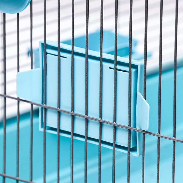 Клетка для птиц Клетка для птиц "Пижон" №100, разборная, 42 х 30 х 37см (укомплект.) бирюзовая