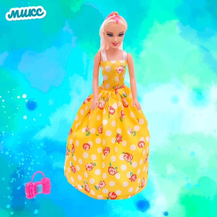 Кукла-модель «Лида» в платье, МИКС