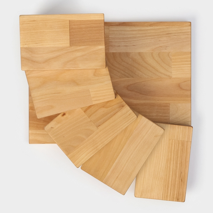 Доска для подачи с подиумами, этажерка 28×19.5×11см, берёза Доска для подачи с подиумами, этажерка 28×19.5×11см, берёза