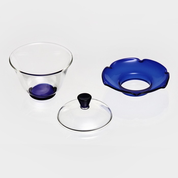 Пиала для чая стеклянная «Гайвань», 250 мл, с подставкой и крышкой Пиала для чая стеклянная «Гайвань», 250 мл, с подставкой и крышкой