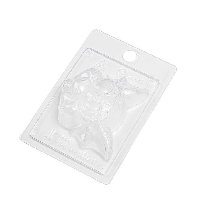 Форма для шоколада пластиковая «Голова дракона», размер изделия 8,5×7,5×3 см, цвет прозрачный Форма для шоколада пластиковая «Голова дракона», размер изделия 8,5×7,5×3 см, цвет прозрачный