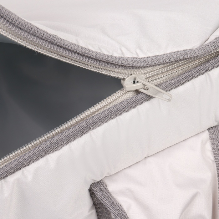 Люлька-переноска для новорожденных  «Ассорти», цвет светло-серый