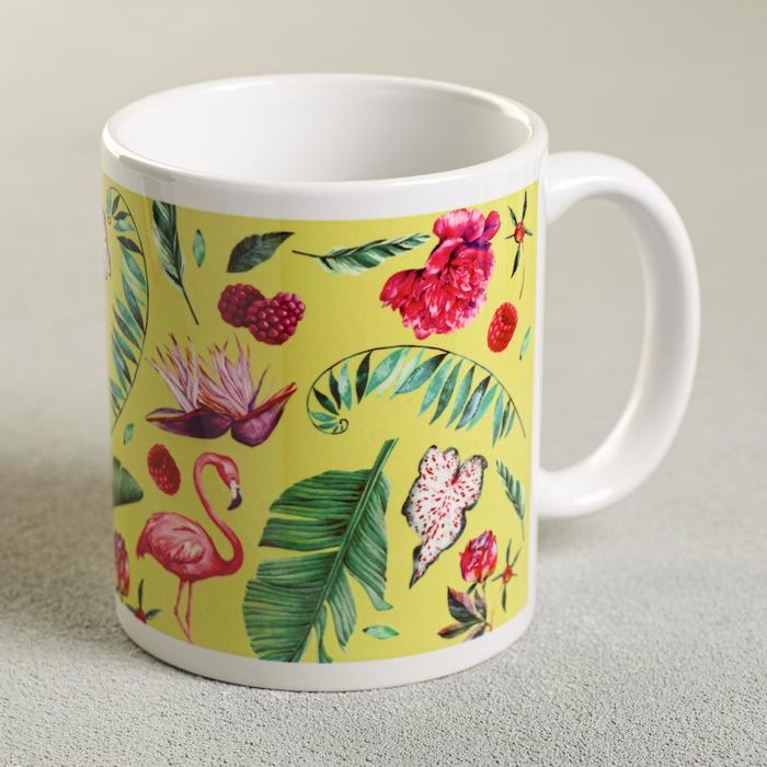 Кружка &laquo;Самой красивой&raquo;, 330 мл, фламинго