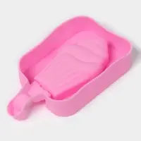 Форма для мороженого Доляна &laquo;Капкейк&raquo;, силикон, 14&times;7.5&times;2.5 см, розовая