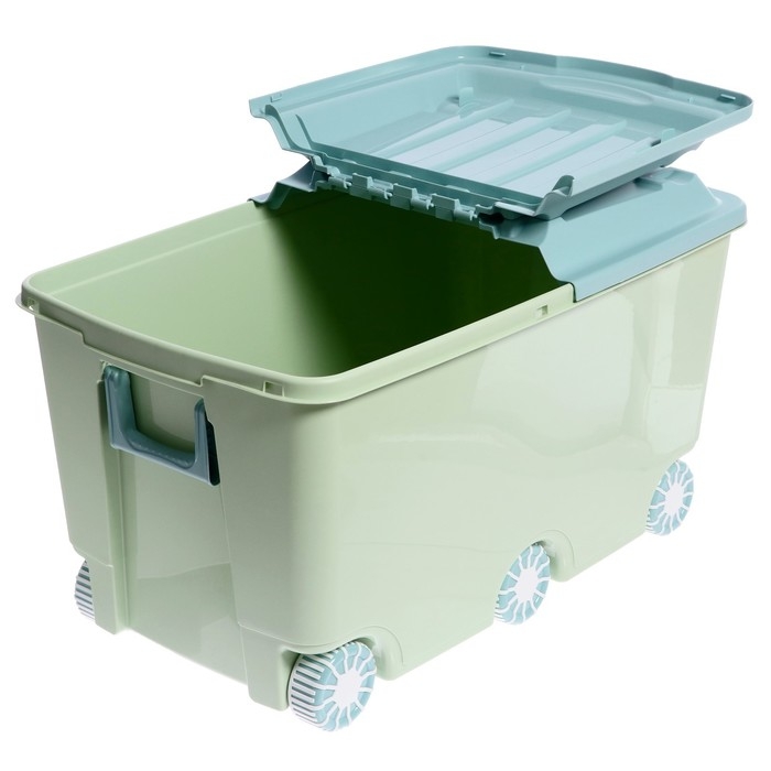 Ящик для игрушек на колёсах, цвет зелёный Ящик для игрушек на колёсах, цвет зелёный