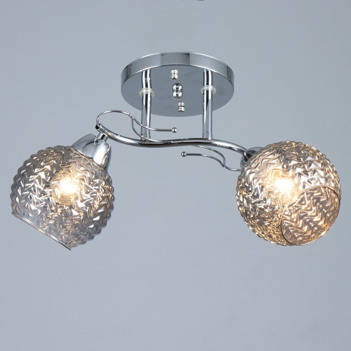 Люстра Люстра "Эрион" 2хЕ27 40Вт хром 44х18х24 см BayerLux