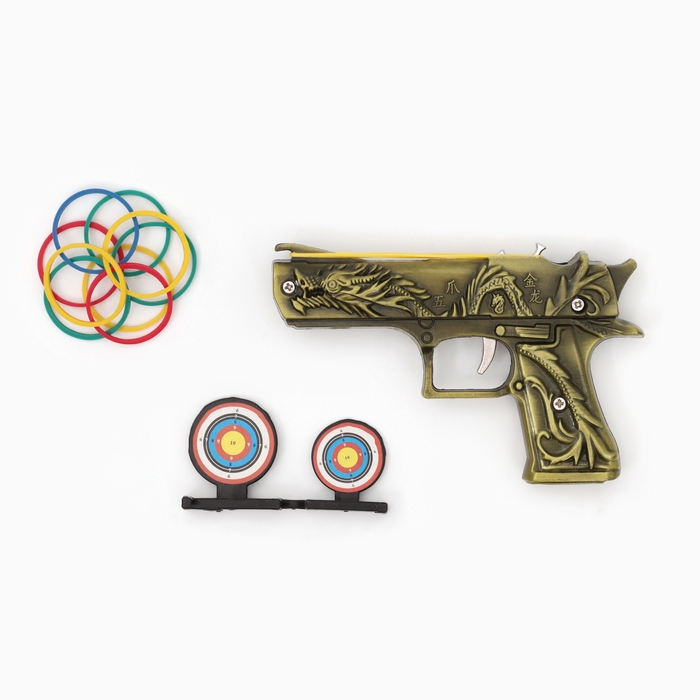 Сувенирное оружие Сувенирное оружие "Пистолет" резинкострел, 15см