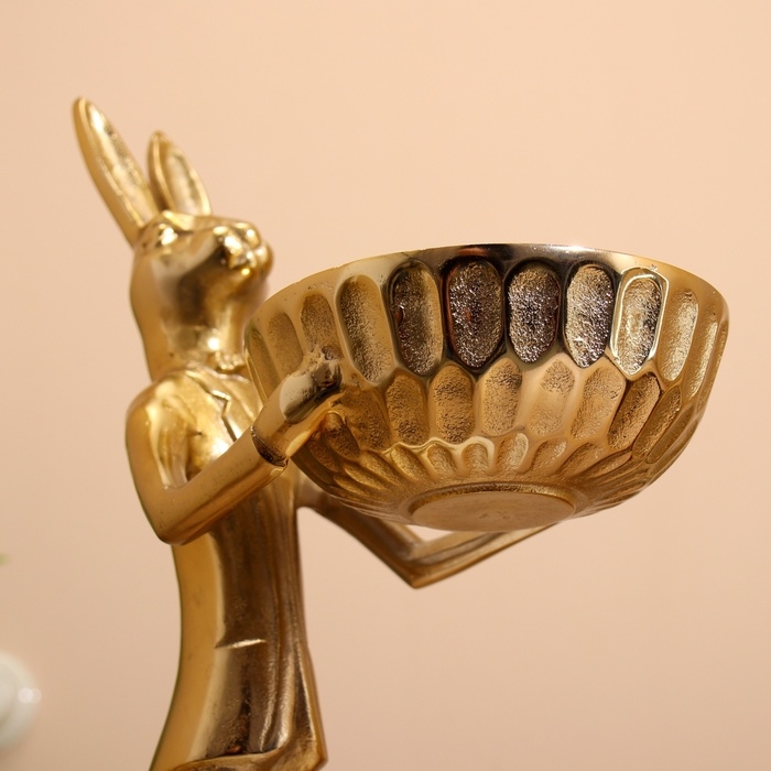 Ваза Ваза "Заяц угощает" алюминий 20х25х47 см