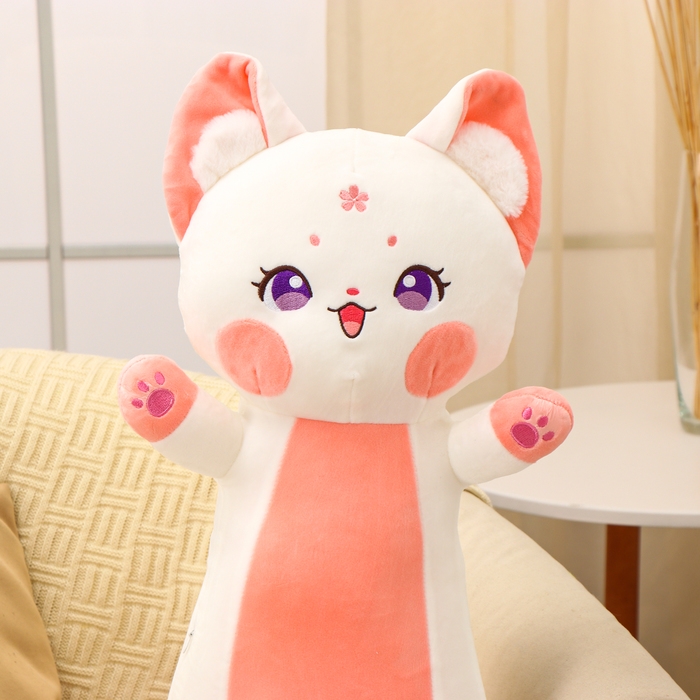 Мягкая игрушка-подушка «Дерзкий кот», 80 см, цвет белый Мягкая игрушка-подушка «Дерзкий кот», 80 см, цвет белый