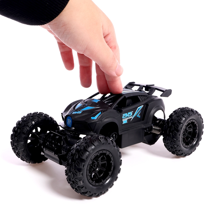 Джип радиоуправляемый &laquo;Покоритель&raquo;, управление с телефона, работает от аккумулятора, цвет чёрный