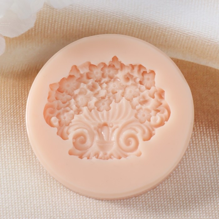 Молд силикон Молд силикон "Ваза с цветами" 4,4х3,7х0,5 см