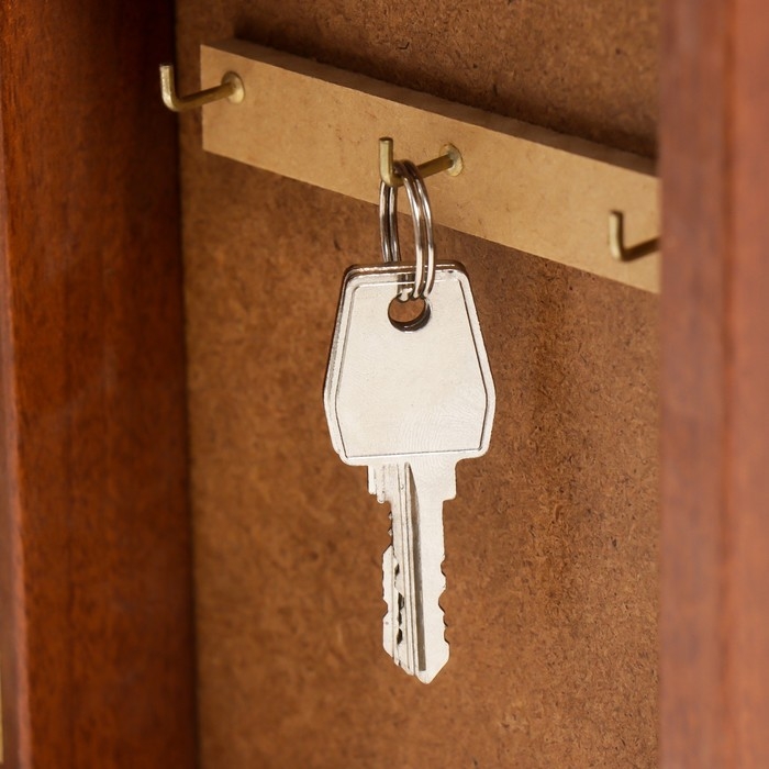 Ключница Ключница "Букет подсолнухов" орех 15х21см