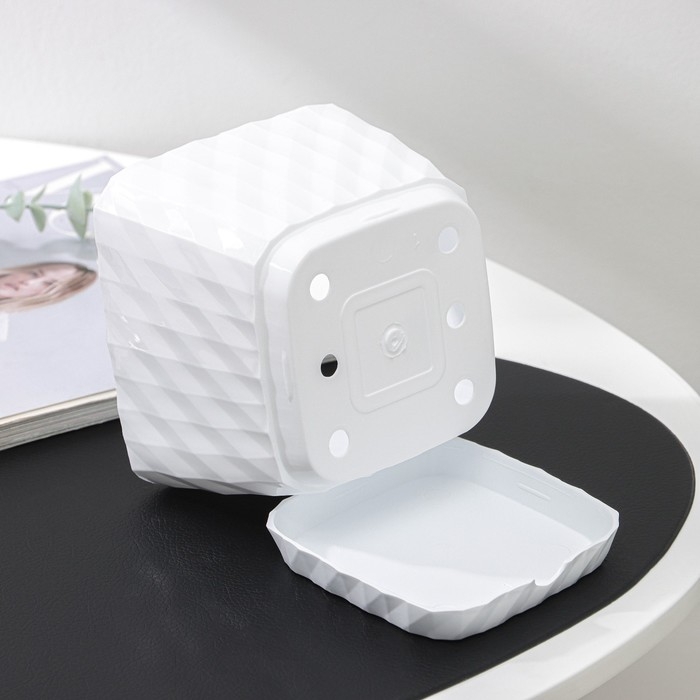 Горшок для цветов с поддоном «Классика», 1 л, пластиковый, белый Горшок для цветов с поддоном «Классика», 1 л, пластиковый, белый