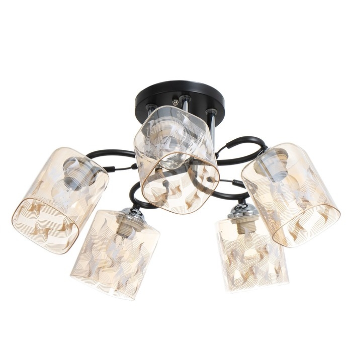 Люстра Люстра "Арнелла" 5хЕ27 40Вт чёрный 58х58х27 см BayerLux