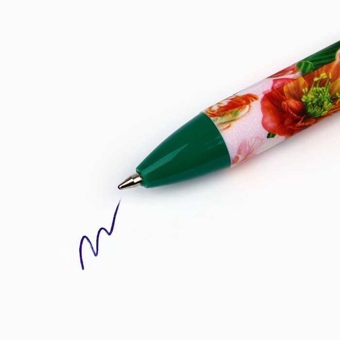 Ручка шариковая, синяя паста, 0.7 мм, автоматическая, матовая «С 8 марта» Ручка шариковая, синяя паста, 0.7 мм, автоматическая, матовая «С 8 марта»