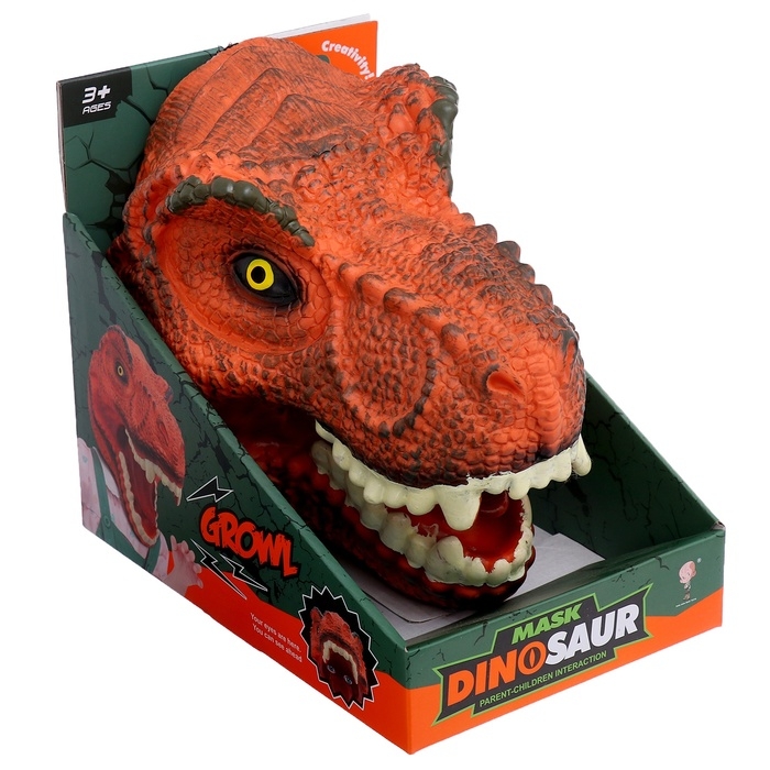 Маска динозавра «Тираннозавр», цвет МИКС Маска динозавра «Тираннозавр», цвет МИКС