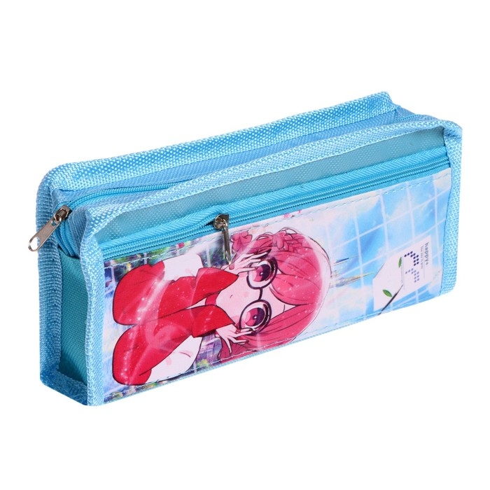 Пенал школьный Пенал школьный "Аниме" на молнии, 2 отделения, МИКС