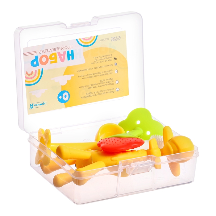 Набор прорезывателей, щётка, 4 шт. Набор прорезывателей, щётка, 4 шт.