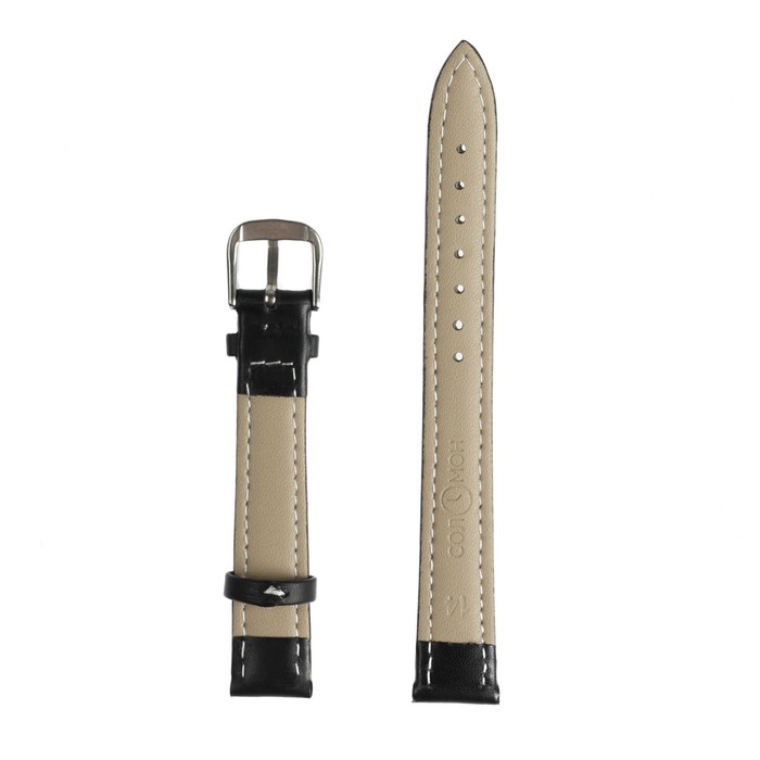 Ремешок для часов Ремешок для часов "Соломон" 14 мм, натуральная кожа, l-20 см, черный