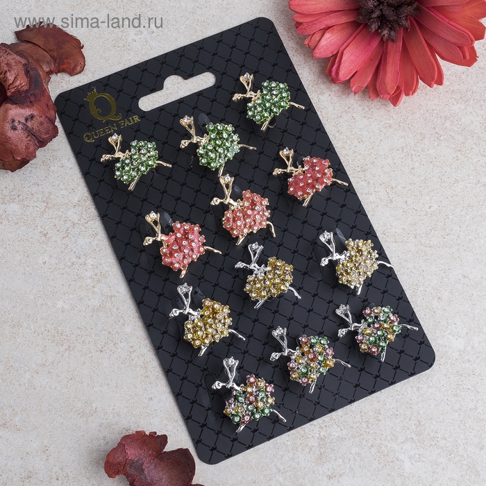 Брошь «Балерина» мини, женственность, цвет МИКС (неделимая фасовка 12 шт., цена за шт.) Брошь «Балерина» мини, женственность, цвет МИКС (неделимая фасовка 12 шт., цена за шт.)