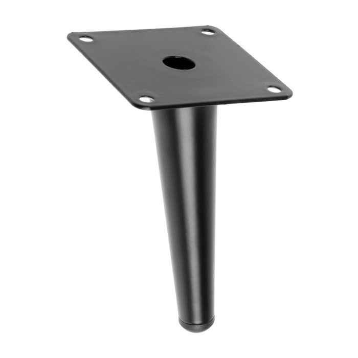 Опора мебельная CAPPIO OP07,h=150мм,толщ площ 1,8,  цвет матовый черный Опора мебельная CAPPIO OP07,h=150мм,толщ площ 1,8,  цвет матовый черный