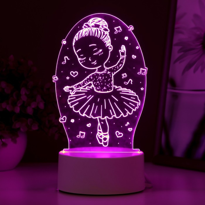 Светильник Светильник "Балерина" LED RGB от сети 11,4х9,5х17,4 см RISALUX