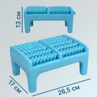 Массажёр для ног, 26,5 × 17 × 13 см, на подставке, цвет голубой