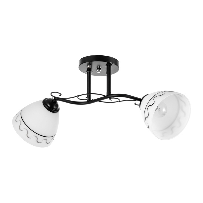 Люстра Люстра "Аврора" 2хЕ27 40Вт черный 48х26 см