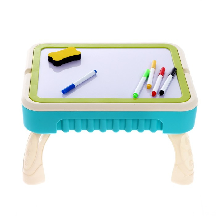 Стол с конструктором и отсеком для хранения, 50 деталей Стол с конструктором и отсеком для хранения, 50 деталей