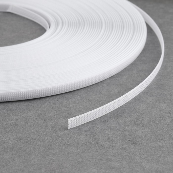 Корсетный регилин, 6 мм, 46 м, цвет белый Корсетный регилин, 6 мм, 46 м, цвет белый