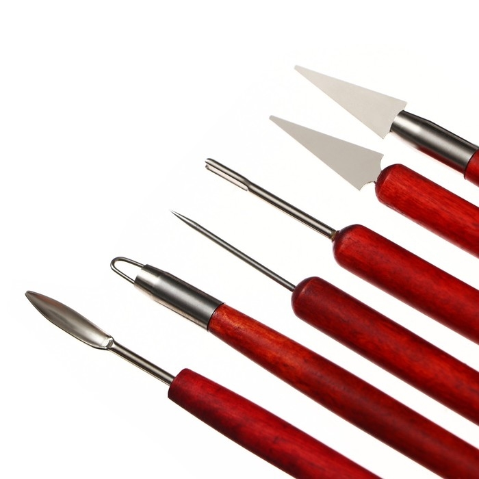 Набор инструментов для лепки, 6 штук Набор инструментов для лепки, 6 штук