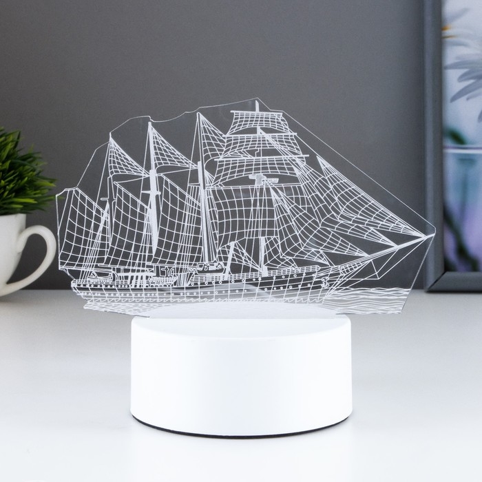 Светильник  Светильник "Фрегат" LED RGB от сети 9,5х15х16см RISALUX