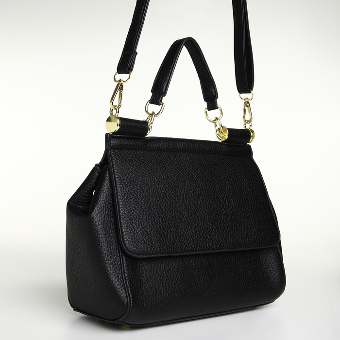 Сумка женская на магните TEXTURA, маленький размер, цвет чёрный Сумка женская на магните TEXTURA, маленький размер, цвет чёрный