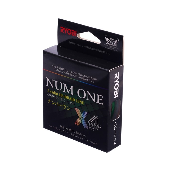 Шнур Ryobi NUM ONE PE4X, диаметр 0.235 мм, тест 10 кг, 100 м, Multi Colour Шнур Ryobi NUM ONE PE4X, диаметр 0.235 мм, тест 10 кг, 100 м, Multi Colour