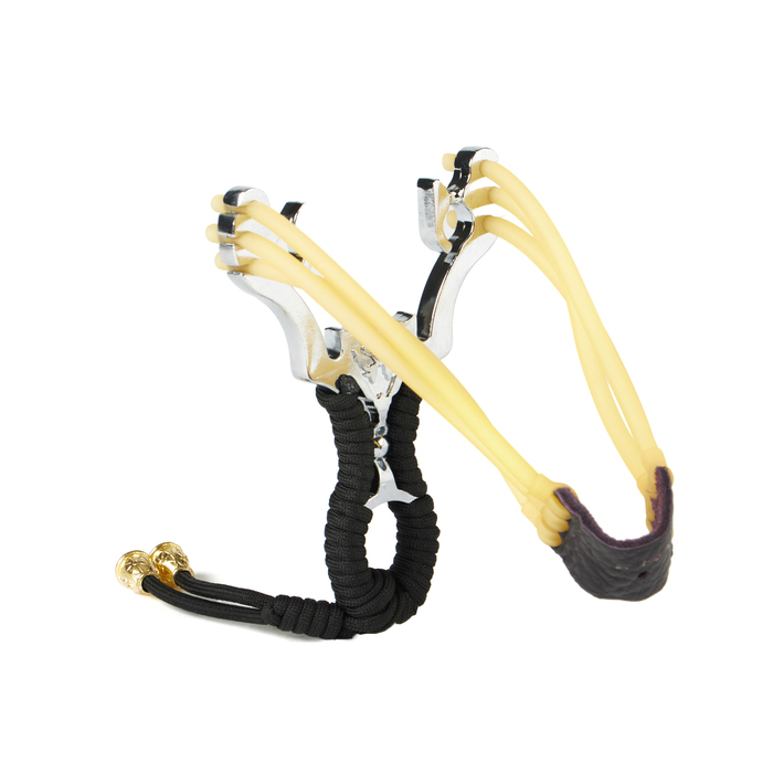 Рогатка металлическая Рогатка металлическая "Молния" в текстильной оплётке