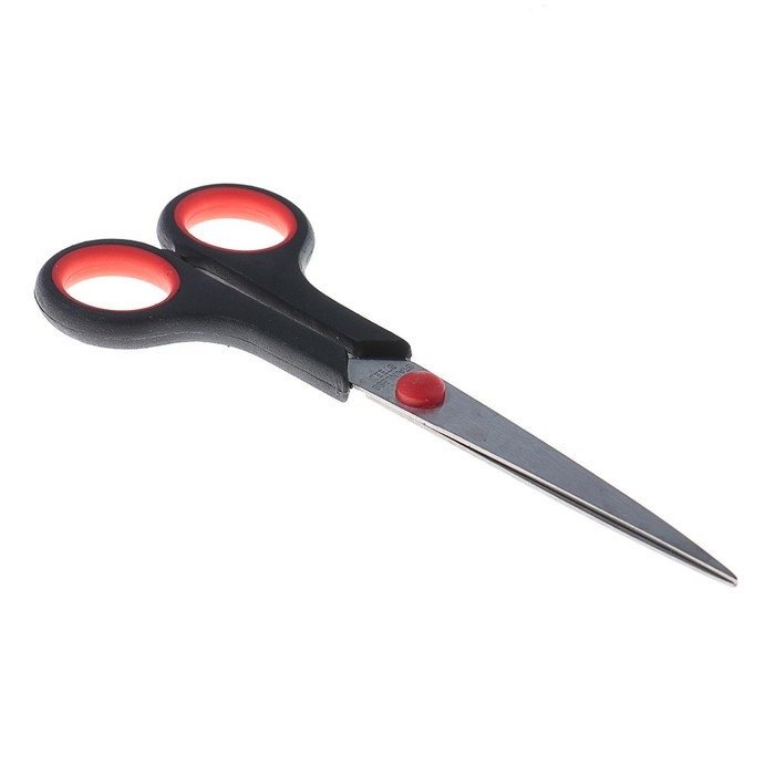 Ножницы канцелярские 17 см, пластиковые ручки, в картонной коробке Ножницы канцелярские 17 см, пластиковые ручки, в картонной коробке