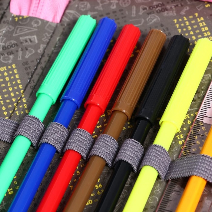 Пенал 1 секция, 115 х 205 мм, с наполнением 16 предметов, Calligrata Пенал 1 секция, 115 х 205 мм, с наполнением 16 предметов, Calligrata "Девочка" ламинированный картон, 30П26/set