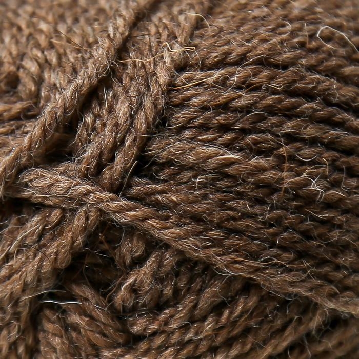 Пряжа Пряжа "Носочная" 50% шерсть, 50% акрил 200м/100гр (517-Коричневый меланж)