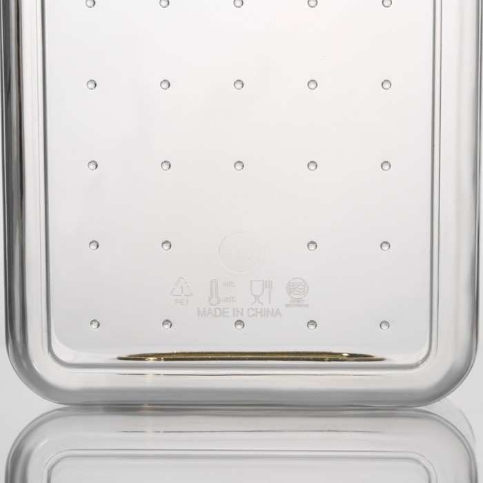 Контейнер для хранения «Нежность», 28×11×9,5 см, цвет прозрачный Контейнер для хранения «Нежность», 28×11×9,5 см, цвет прозрачный