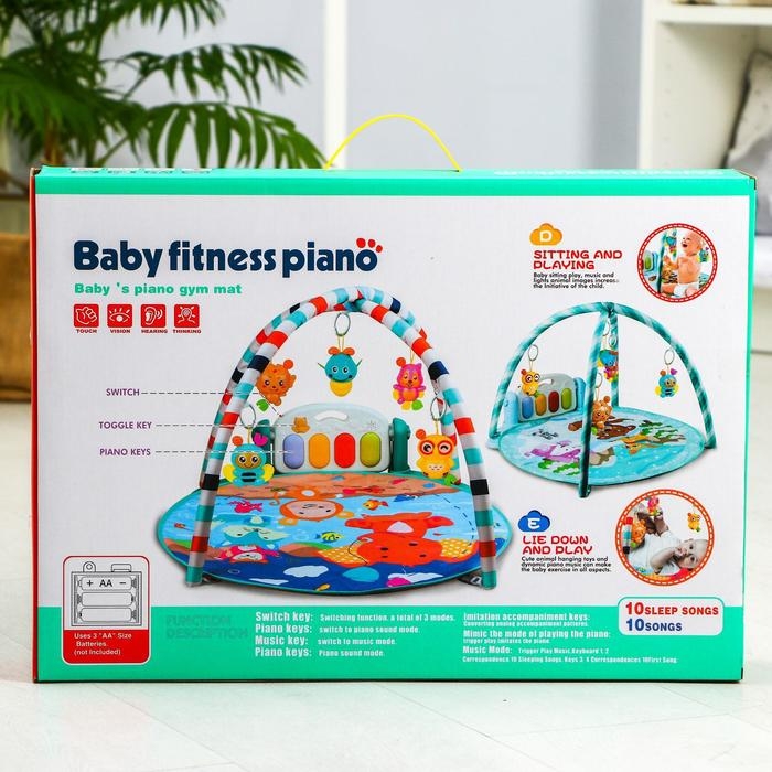 Развивающий коврик «Игра малыша», с пианино, круглый, розовый Развивающий коврик «Игра малыша», с пианино, круглый, розовый